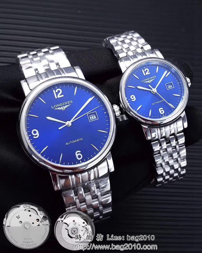 LONGINES浪琴 經典瑰麗 情侶機械對表 WSS1483